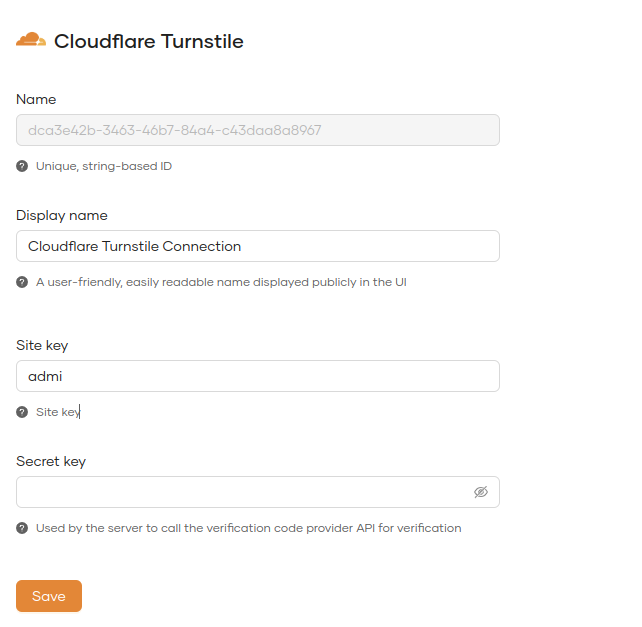 Cloudflare Turnstile preview